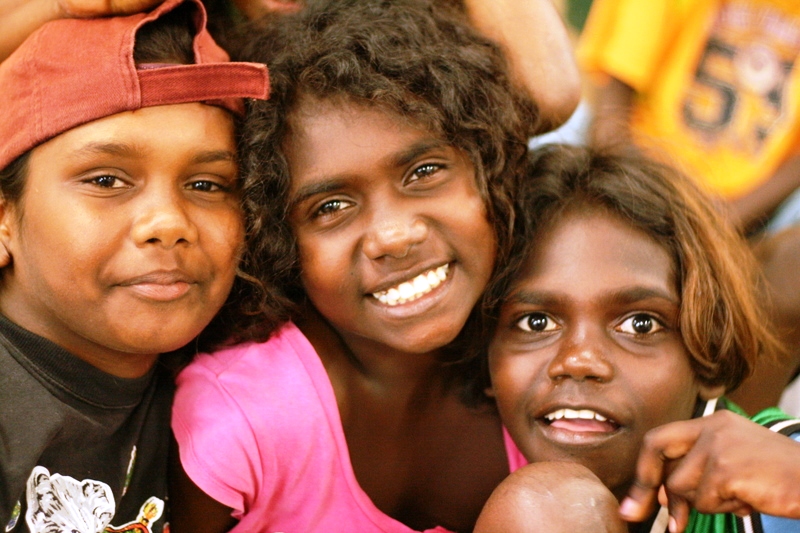 Aboriginal kids smiling | Sail Darwin!